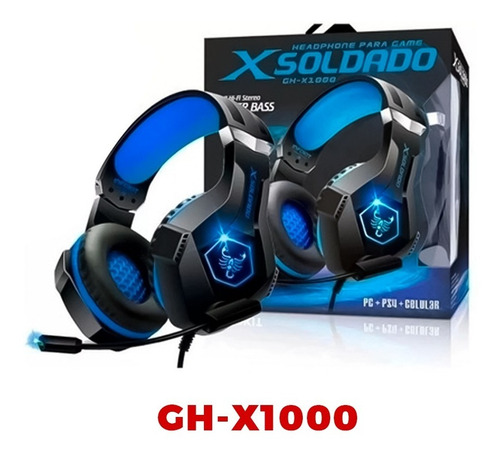 Imagem 3 de 5 de Headset Gamer Scorpion Rgb P2 + Usb Promoção