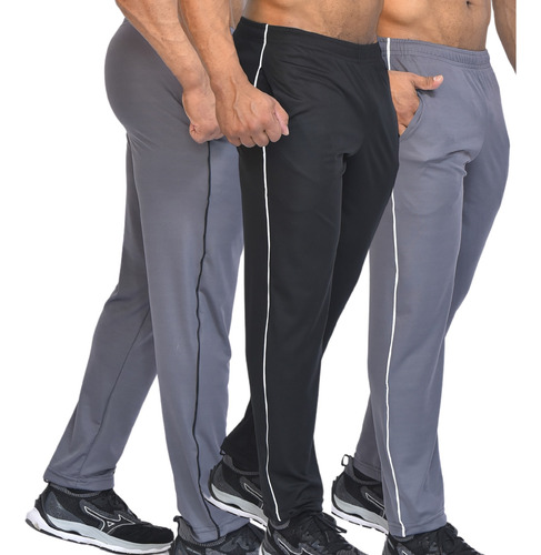 Kit 3 Calça Masculina Speed Fitness Leve Pra Academia Treino