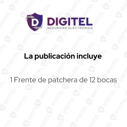 Frente Patchera 1u 12 Bocas Cat5 Cat6 Para Racks 19 Pulgadas