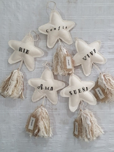 Estrellas Con Borla Colgantes Souvenires Nacimiento Comunión