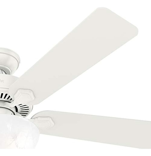 Ventilador De Techo Hunter Swanson 52 Led Blanco Fresco