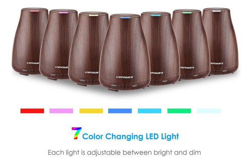 Difusor De Aceite Esencial V2, Humidificador De Aroma Con Lu
