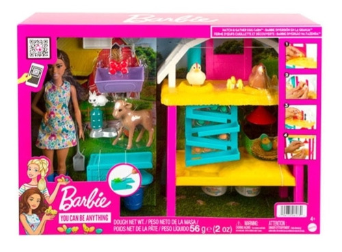 Muñeca Barbie Set De Juego Diversión En La Granja