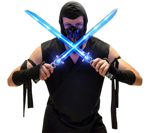 Deluxe Ninja Led Enciende La Espada De Juguete Con Movi...