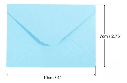 A+ 100 Mini Envelopes Azuis Pequenos Para Festa De Casamento