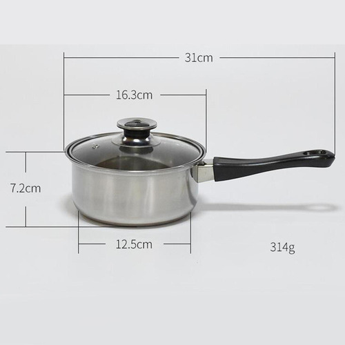 Juegos De Utensilios De Cocina Con Tapa De Vidrio, Ollas Y