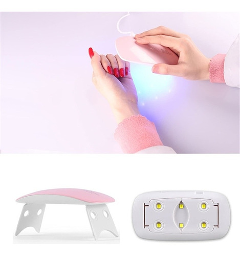 Lámpara De Uñas Uv Portátil 6w Sun Mini Lámpara Uv Horno