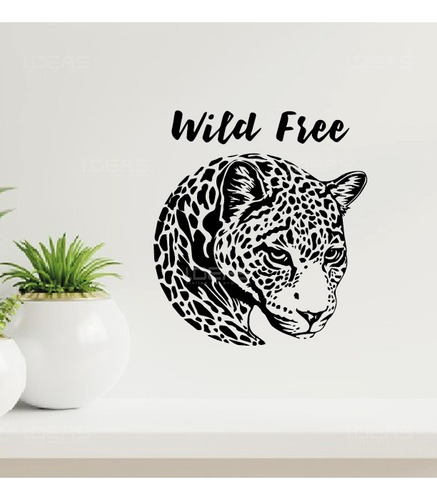 Vinil Decorativo Tigre Silueta Sticker De Pares Animalprint