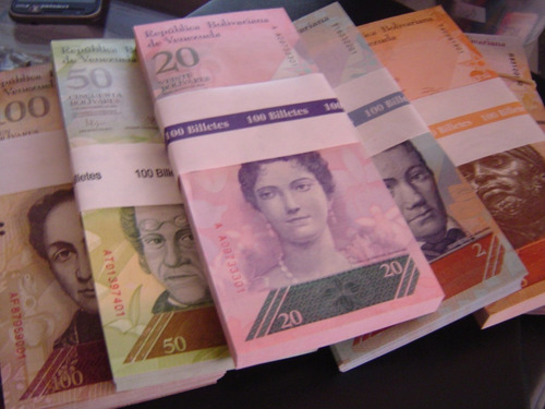Pacas De Billetes De 2 5 10 20 50 100 Bolivares