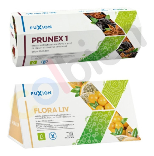 Fuxion | 7 Prunex + 7 Floraliv | Kit Detox Desintoxica Colon
