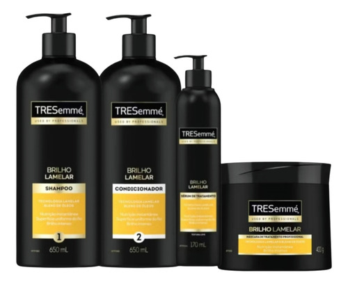 Tresemmé Shampoo Condicionador 650m Máscara 400g Sérum 170ml