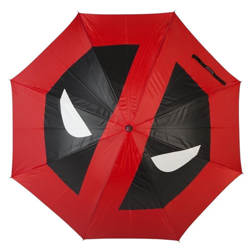 Paraguas Deadpool Para Lluvia O Sol Con Funda