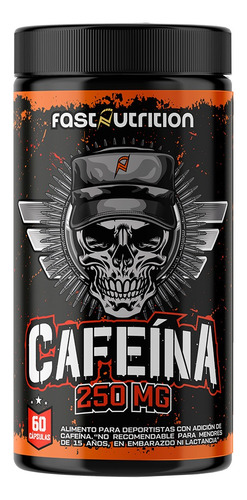 Cafeina 250mg / 60 Caps Fast Nutrition