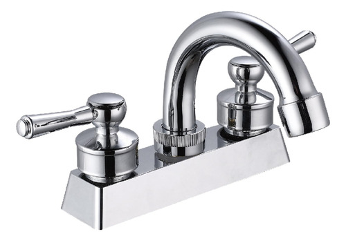 Llave Mezcladora Para Lavabo Sf-42001 Solvex Basic Plateado Cromado