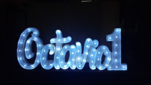 Imagen 7 de 8 de Nombres Iluminados 6 Letras 15 Cm Polyfan Luces Tu Nombre
