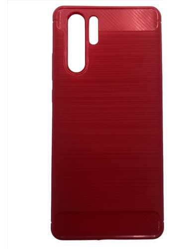 Funda Case Tpu Carbón Para Huawei P30 Pro Vog-l09 Color Rojo