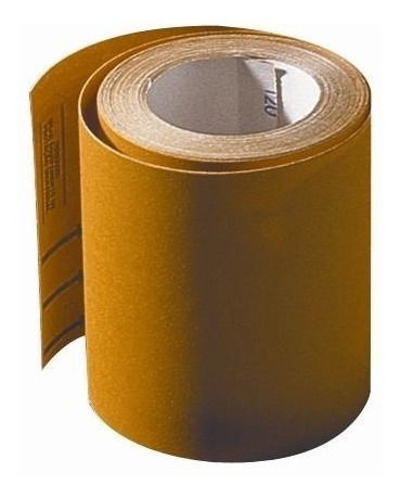 Imagem 1 de 1 de 5 Rolos De Lixa Amarela Com 25mt Grãos Nº 60 / 80 / 120