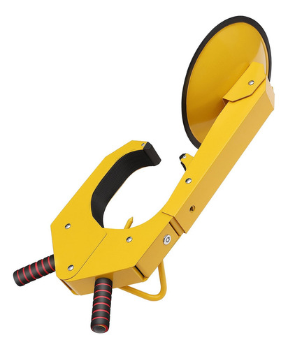 Candado Antirrobo Para Ruedas Auto Camión Remolque 275 Mm Color Amarillo