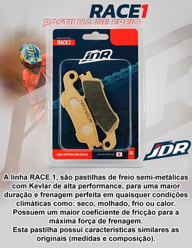 Imagem 2 de 4 de Pastilhas Freio Jdr Lm 106 Traseiras Bmw Gs 1200 14... 1250