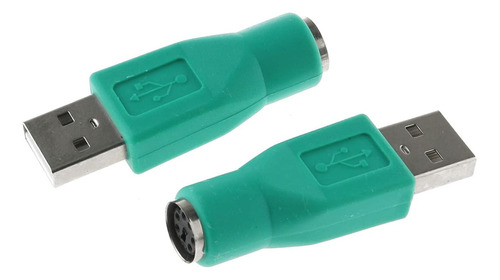 Dgzzi Adaptador Usb A Ps2 2 Unids Verde Ps/2 Hembra A Usb