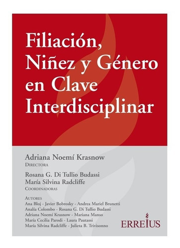 Filiación, Niñez Y Género En Clave Intradiciplinar