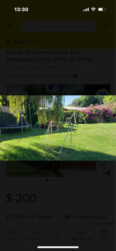 Vendo Casa En Funes Centro, Terreno 1050 M.