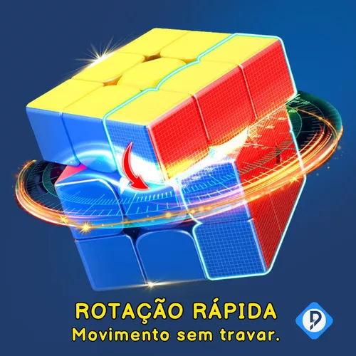 Cubo Mágico Profissional Interativo 3x3 Magic Cube Rápido