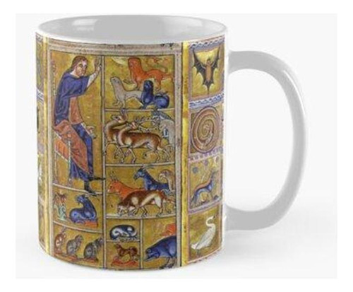 Taza Adán Nombrando Animales, Bestiario Medieval, Ciervos, C