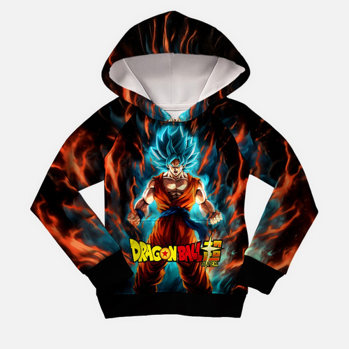 Sudadera Deportiva Goku Kakarot Dragon Ball Moda Full Print 