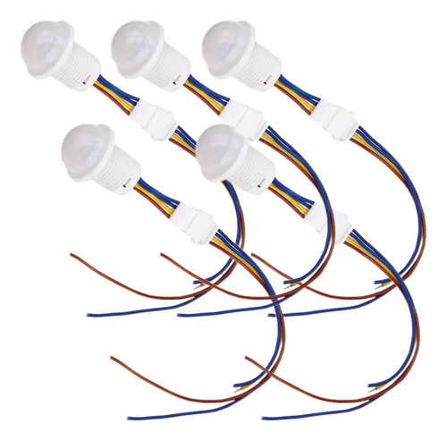 Interruptor De Sensor, Mxgss-005, 5pzas, 4 Hasta 6m, Vel. 15 Color Blanco