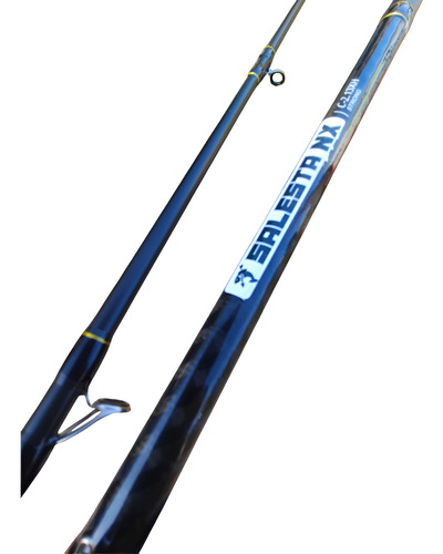 Caña Salesta Nx 2.13 15/30lbs Trolling Carnada Rotativo Bait Negro