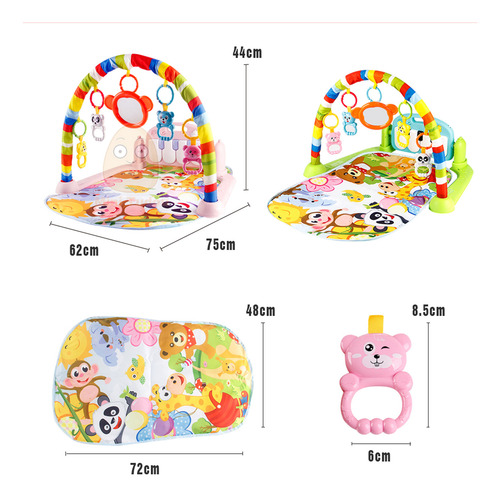 Colchoneta De Juego Para Bebés Con Música Y Luces, Gimnasio