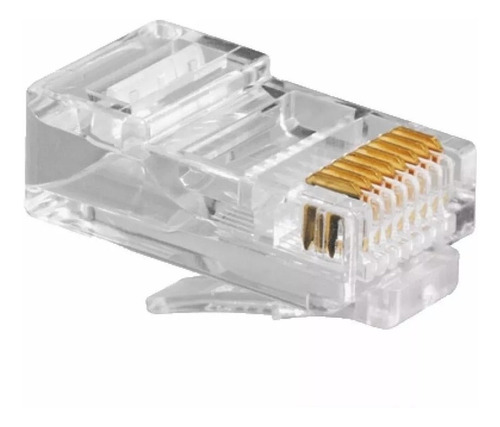 Imagen 4 de 6 de Ficha Amp Cat Categoria 5e Macho Conector Plug Rj45 Red X10