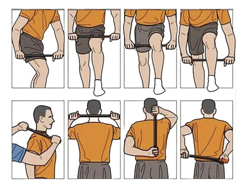 Barra Stick Rolo Masajeadora Pilates Kinesiología