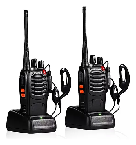 Walkie-talkie Baofeng BF 888S de 6 radios y frecuencia UHF color negro