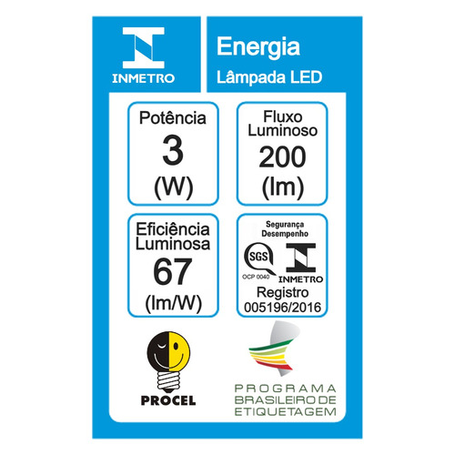 Lâmpada Led Bipino G9 25 Halopin 3w 3000k Autovolt Taschibra