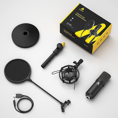 Kit De Micrófono Usb Maono 192khz/24 Bits Au-a04t Pc Condens
