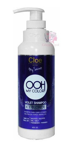 Shampoo Matizador Violeta Cloe Elimina Amarillo Cosmeticaval