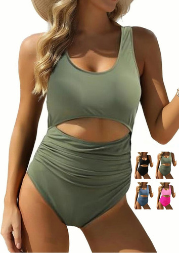 Traje De Baño De Una Pieza Para Mujer Monokini Dama Bikini