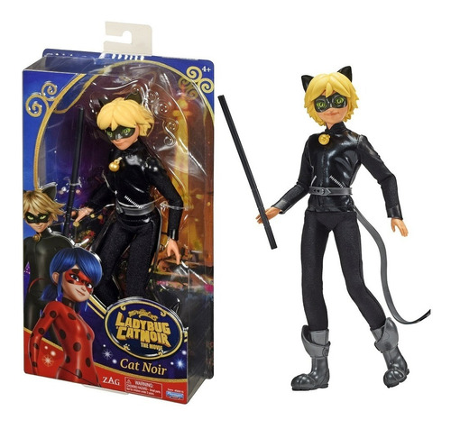 Miraculous Ladybug The Movie - Muñeco Cat Noir 28 Cm