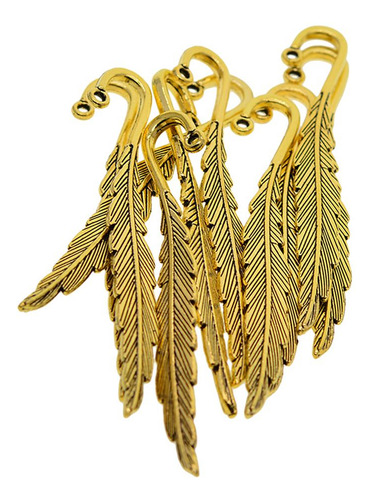 10 Piezas De Libro De Abalorios De Grandes Accesorios Dorado