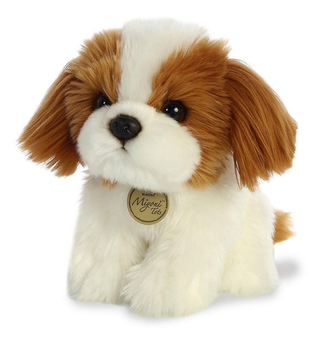 Imagem 2 de 3 de Pelúcia Cachorro Raça Shih Tzu 18cms Da Série Miyoni Aurora
