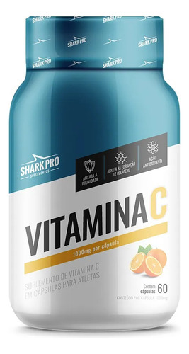 Vitamina C Shark Pro - 60 Capsulas