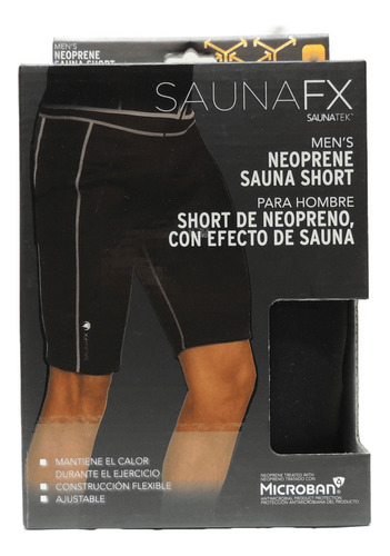 Faja Sauna Capelli Spots Entrenamiento Sfam-2003 Hombre Negr