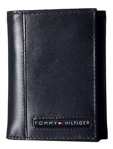 Billetera Tommy Hilfiger 31TL11X033 color black de cuero - 10cm x 22cm x 9cm