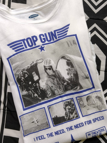 Playera Top Gun Old Navy 2xl Oversiz Tom Cruise Película Uso