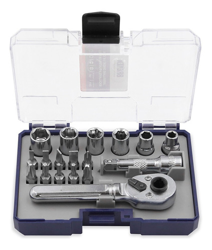 Caja Set Juego Boca Llave Tubo Crique Kit Torx Ph 1/4 Bremen