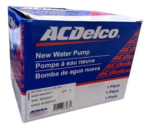 Bomba De Agua Spark/ Matiz/tico/damas Gm Original