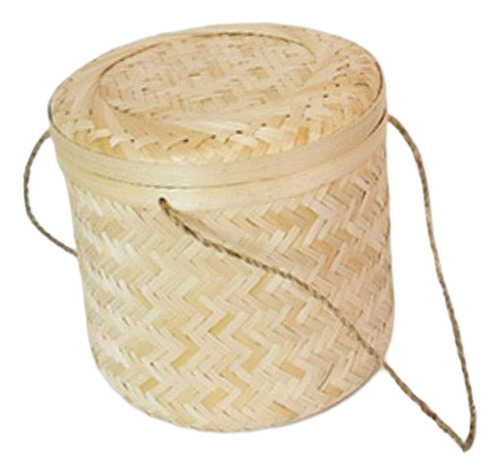 Cesta De Embalaje De Regalo Cesta De Bambú Con 23cmx23cm