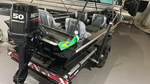 Lancha Fluvimar Comanche + Motor De Popa Mercury 50hp